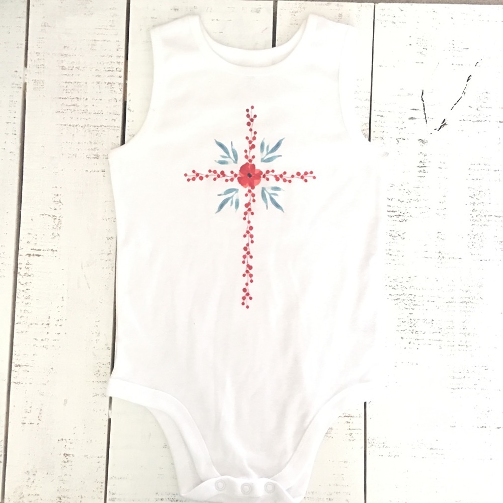 Salvation Holy Cross Baby Onesie By Holy Haus.